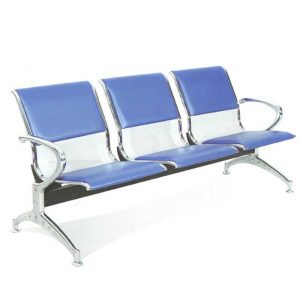 Blue Padded Linked Chair #ST820PB