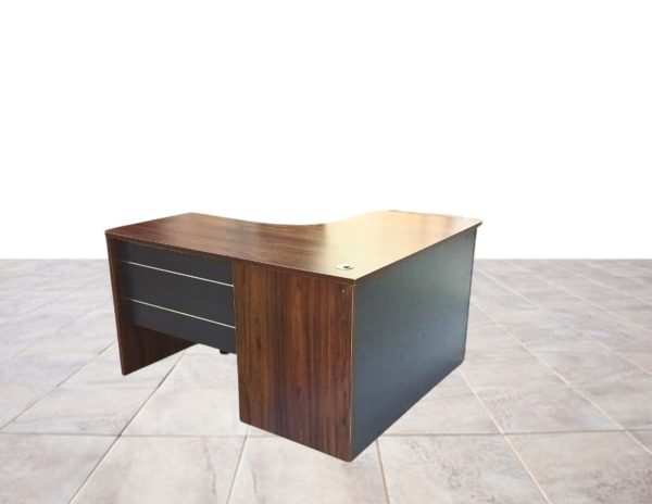 L Shaped Office Table with Drawers