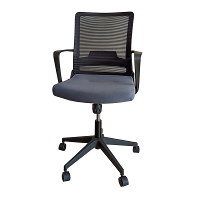 Mid Back Office Chair with Grey Seat