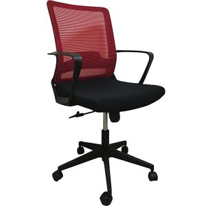 Midback Office Chair with Red Back