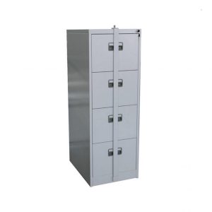 4 Drawer Steel Filing Cabinet with Security Bar