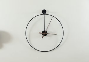 Black Pie Wall Clock