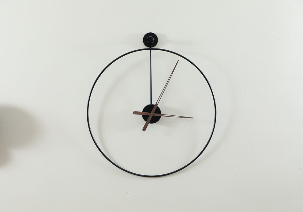 Black Pie Wall Clock