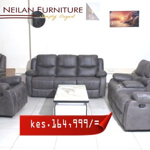 Grey Recliner Sofa Set on Sale