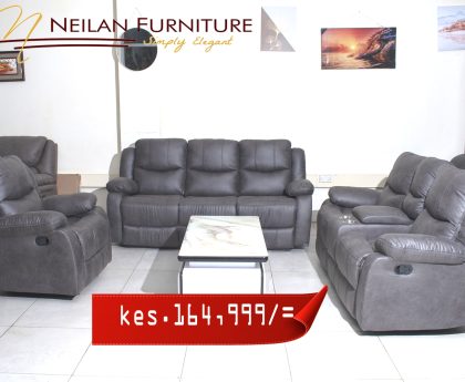 Grey Recliner Sofa Set on Sale