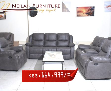 Grey Recliner Sofa Set on Sale