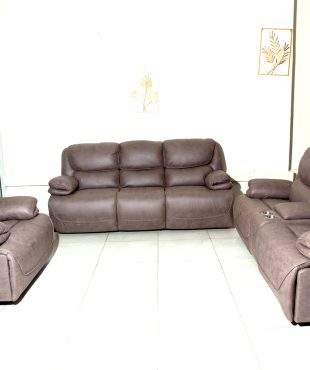 Recliner Sofa Set with Console