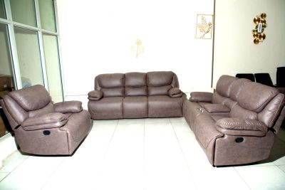 Recliner Sofa Set with Console