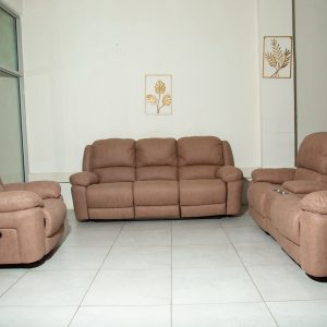 Light Brown Recliner Sofa Set on Sale