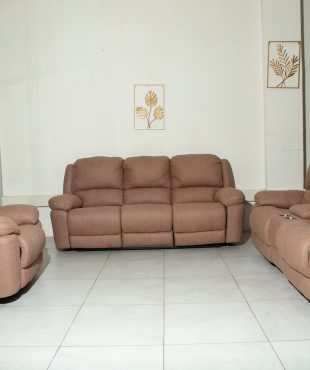 Light Brown Recliner Sofa Set