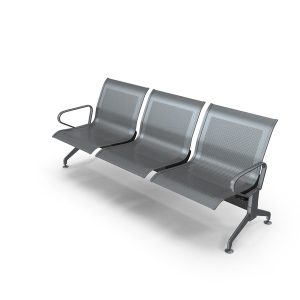 Unpadded Airport Linked Chair