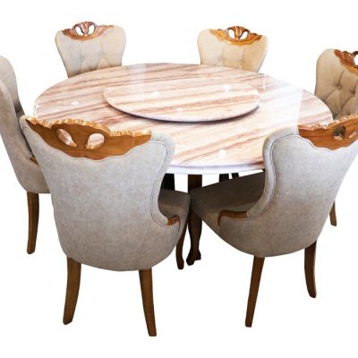 Marble 6 Seater Dining Set On Sale