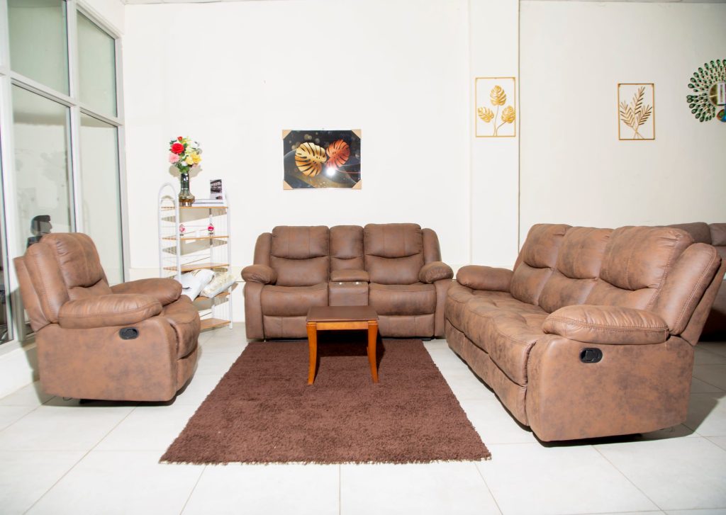 Rustic Recliner Sofa Set on Sale Neilan Furniture Kenya