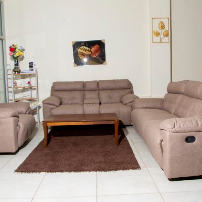 Galaxy 6 Seater Recliner Sofa Set – Mocha