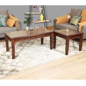 Burberry Coffee Table with 2 Stools