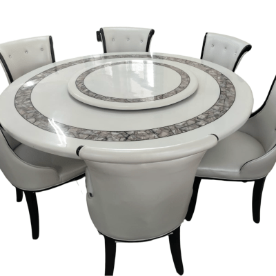 Marble 6 Seater Dining Set On Sale