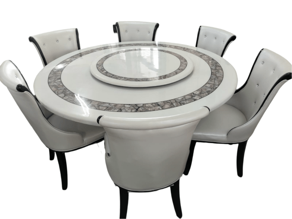 Marble 6 Seater Dining Set On Sale