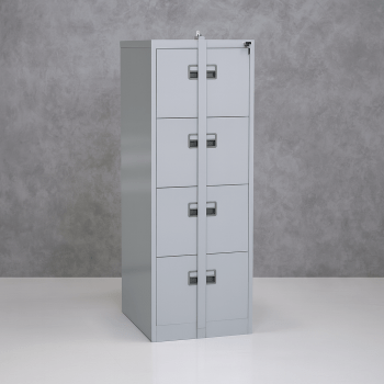 4 Drawer Filing Cabinet with Security Bar