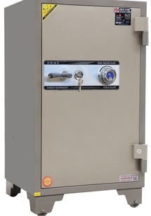 Safe with Combination and Key Locking System