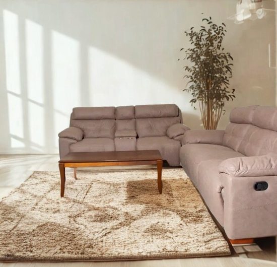 Galaxy 6 Seater Recliner Sofa Set – Mocha