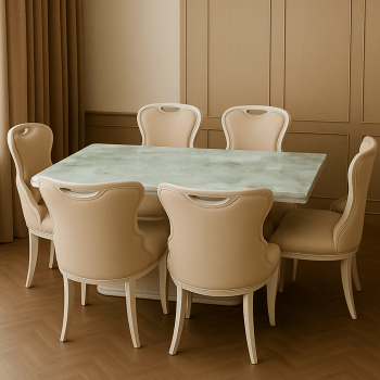 Classic Dinner Set - White Marble