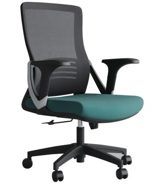 Neon Medium Back Office Chair - Green
