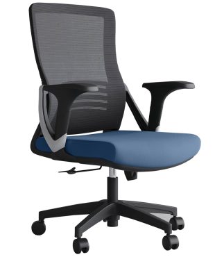 Neon Medium Back Office Chair - Navy