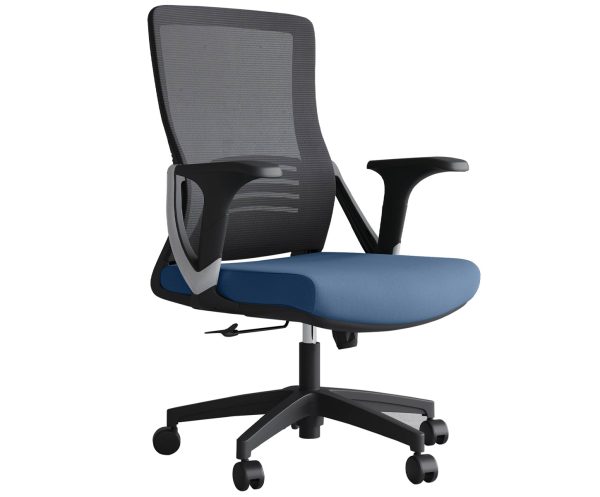 Neon Medium Back Office Chair - Navy