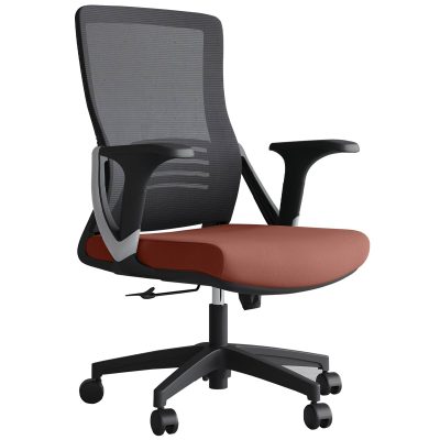 Neon Medium Back Office Chair - Red