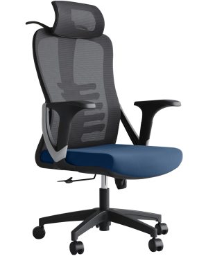 Arch High Back Office Chair - Blue