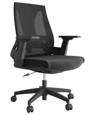 Lax Medium Back Office Chair - Black