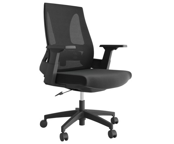 Lax Medium Back Office Chair - Black