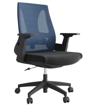 Lax Medium Back Office Chair - Navy