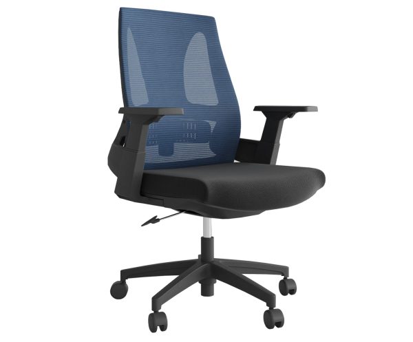 Lax Medium Back Office Chair - Navy