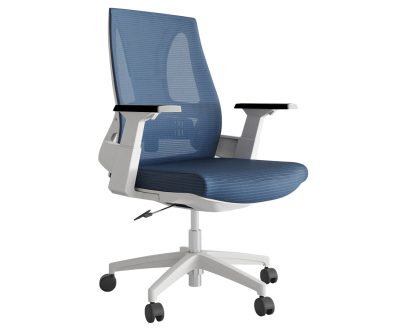 Lax Medium Back Office Chair - White