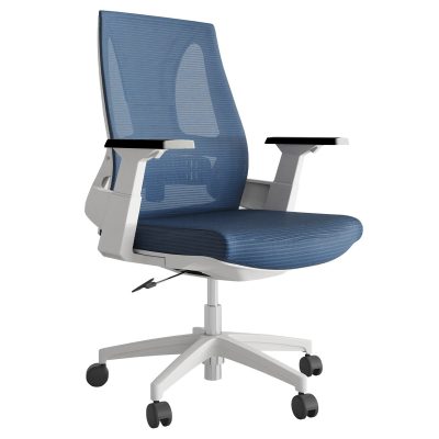 Lax Medium Back Office Chair - White