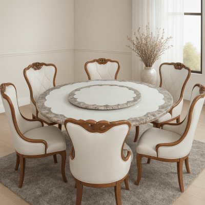 Royal Dining Set with Marble Top