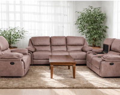 Bruno 6 Seater Recliner Sofa Set
