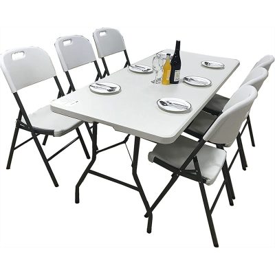 Camping Foldable Table Set - 6 Seater