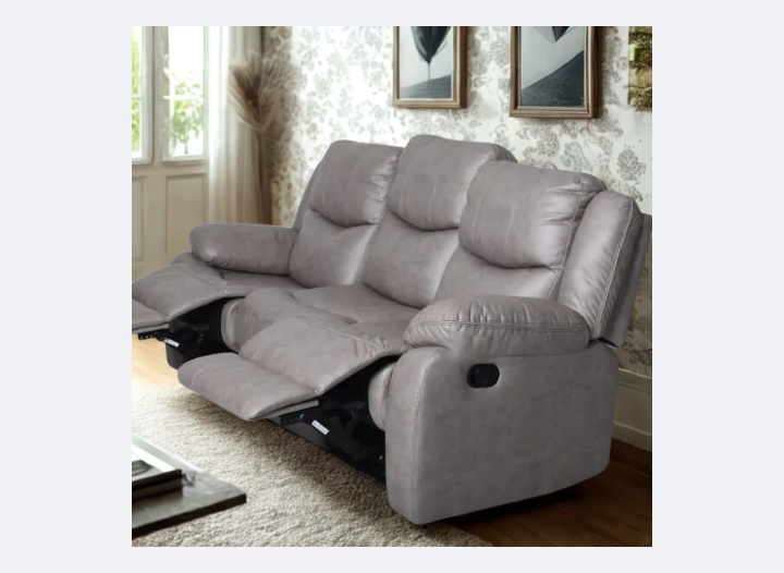 Oscar 3 Seater Recliner Sofa with Cups Holders