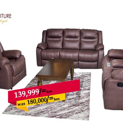 Bruno 6 Seater Recliner Sofa Set