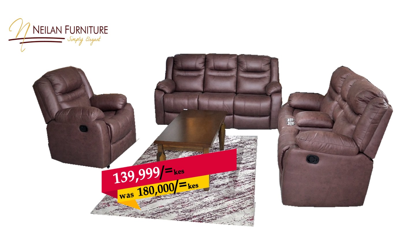 Bruno 6 Seater Recliner Sofa Set