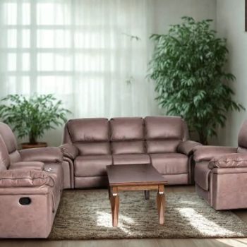 Leos 6-Seater Recliner Sofa Set – Premium Comfort