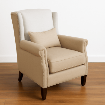 Cider Wing Chair - Cream