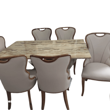 Neilan Furniture Shop in Kenya 47 Classic Dining Set - Brown Marble