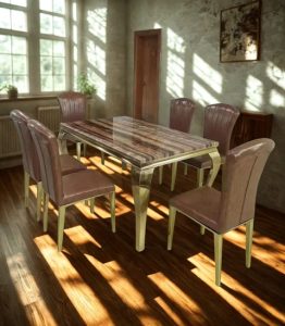 Monarch Marble Dining Set