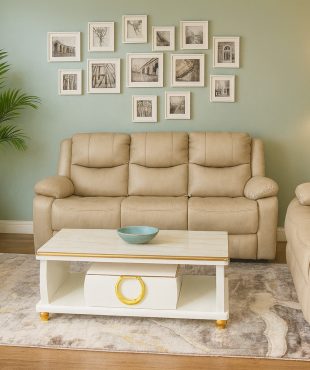 Cream 6 Seater Recliner Sofa Set in Kenya