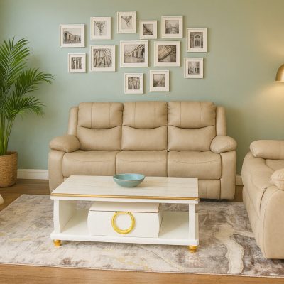 Cream 6 Seater Recliner Sofa Set in Kenya