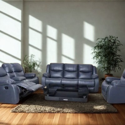 Oscar Recliner Sofa Set in Kenya – Blue