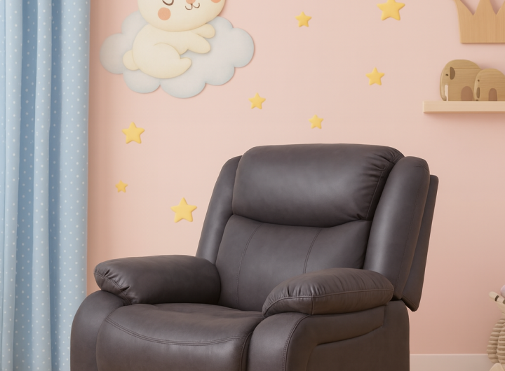 Brown Single Recliner Sofa Chair – Comfortable Manual Recliner Seat in Nairobi